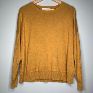 Magaschoni Gold Yellow Pullover Neutral Sweater S